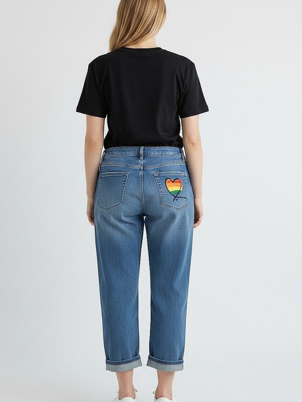 Lane Bryant Pride Collection Boyfriend Capri Jeans Flex Magic Waistband Size 14